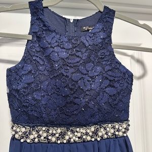 Formal Girl's Dress Navy